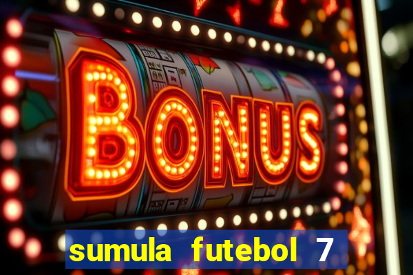 sumula futebol 7 society excel